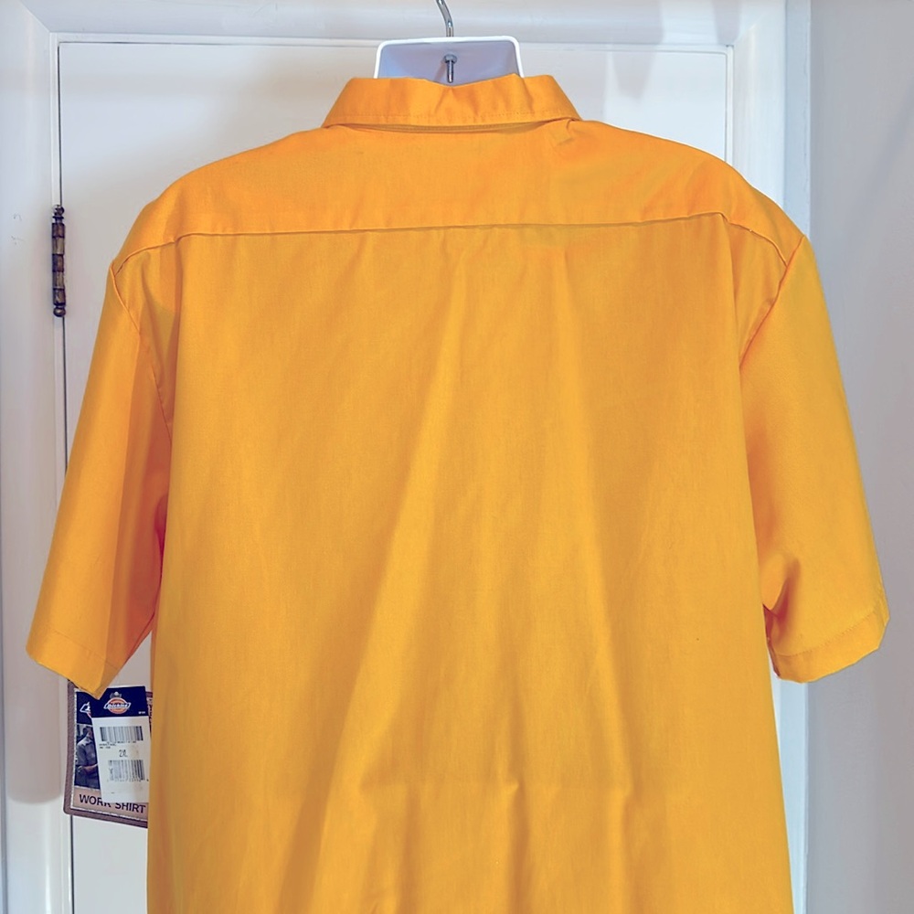 Dickies Burnt Orange Short Sleeve Stain Resistant Work Shirt 2XL NWT - Picture 5 of 14